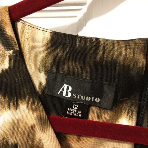 AB Studio Brown Dress - Picture 4 of 5